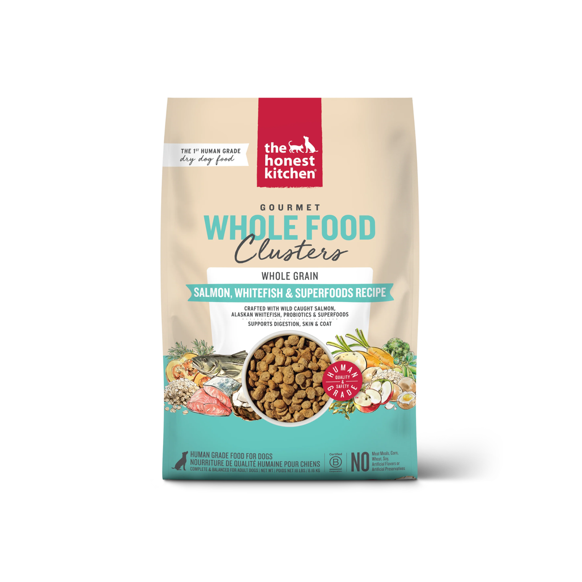 THE HONEST KITCHEN Dog - Whole Grain Salmon & Whitefish Whole Food Clusters