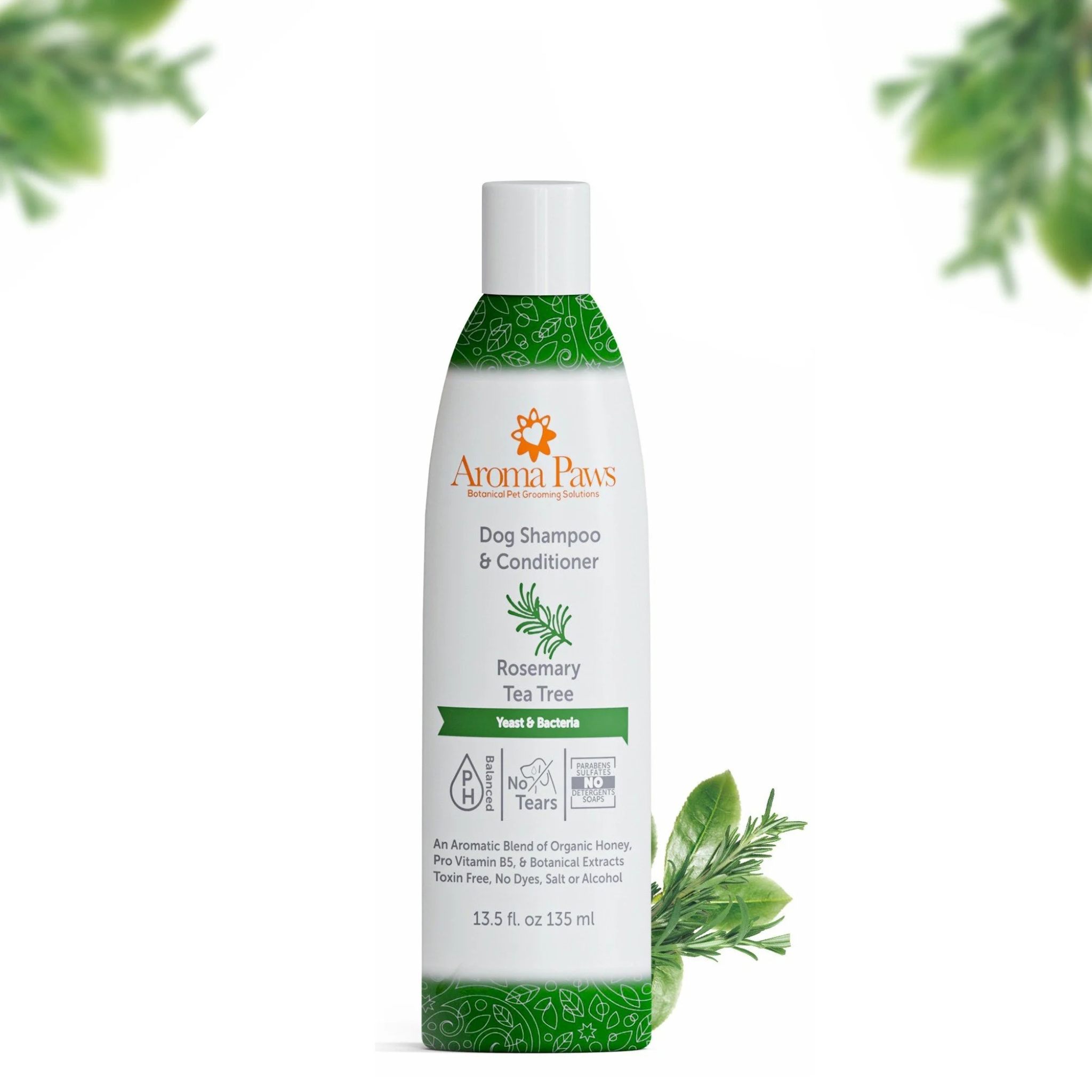 AROMA PAWS Dog - Rosemary Tea Tree Yeast & Bacteria Shampoo 13.5 oz