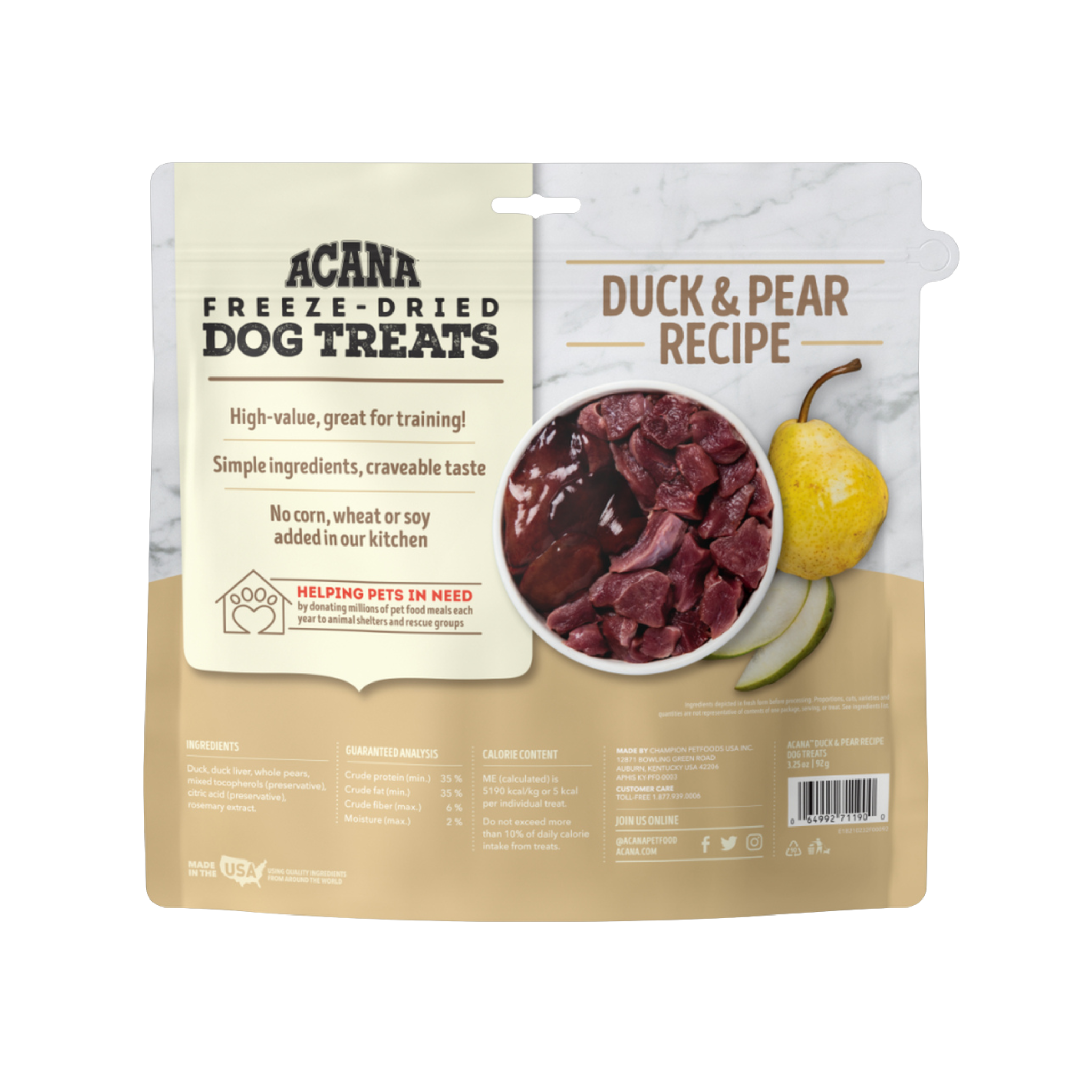 ACANA Dog - Singles Duck & Pear Freeze-Dried Treat