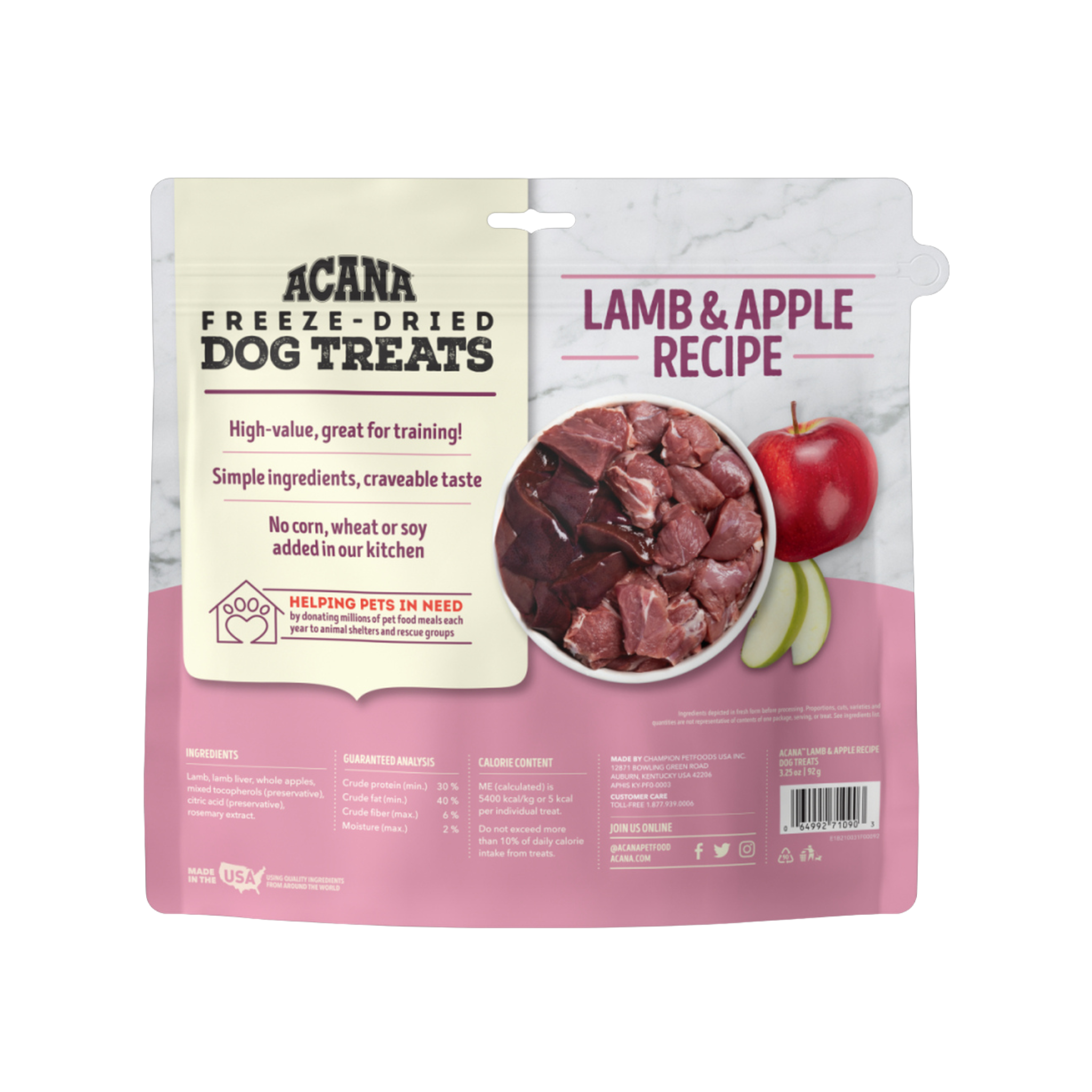 ACANA Dog - Singles Lamb & Apple Freeze-Dried Treats