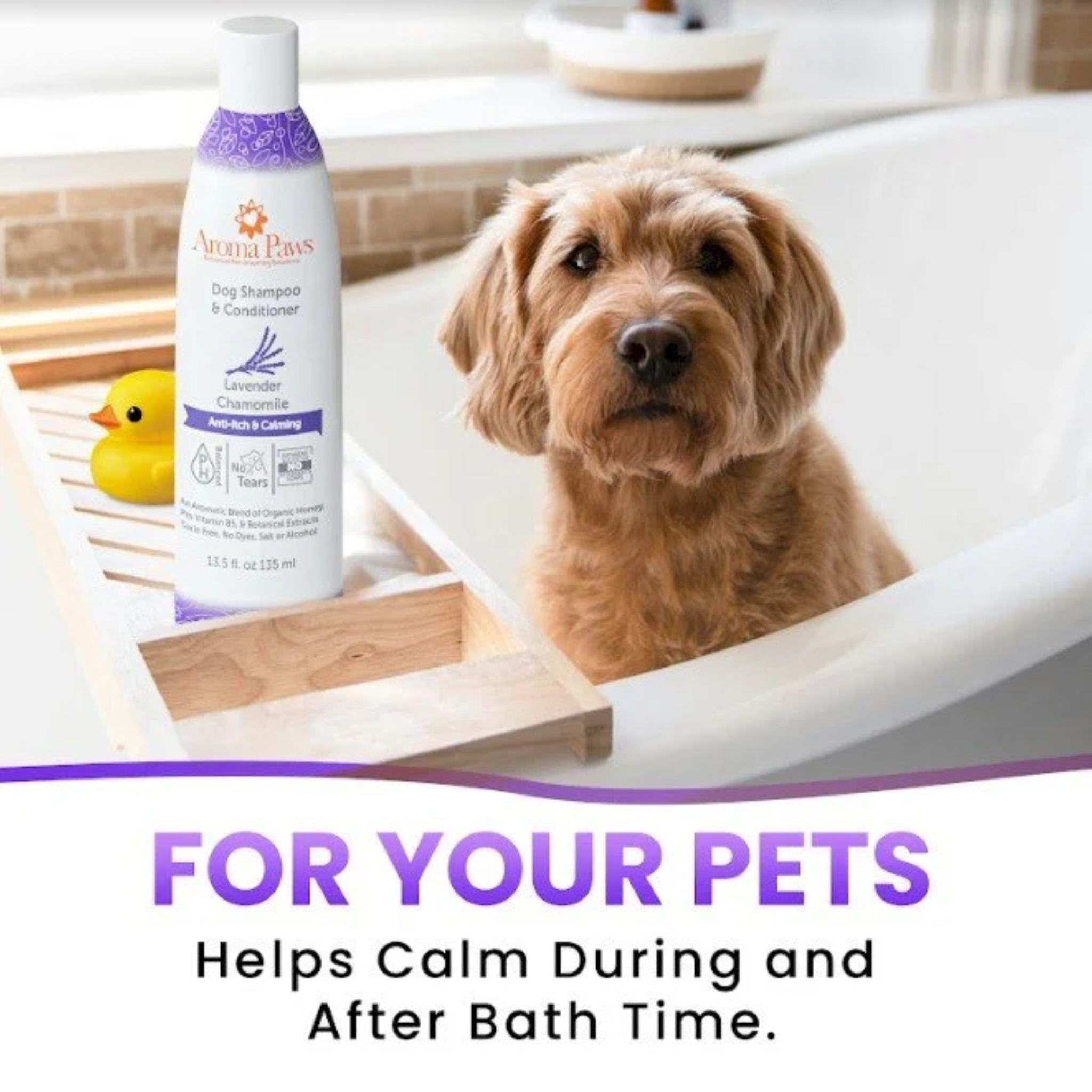 AROMA PAWS Dog - Lavender Chamomile Anti-Itch & Calming Shampoo 13.5 oz