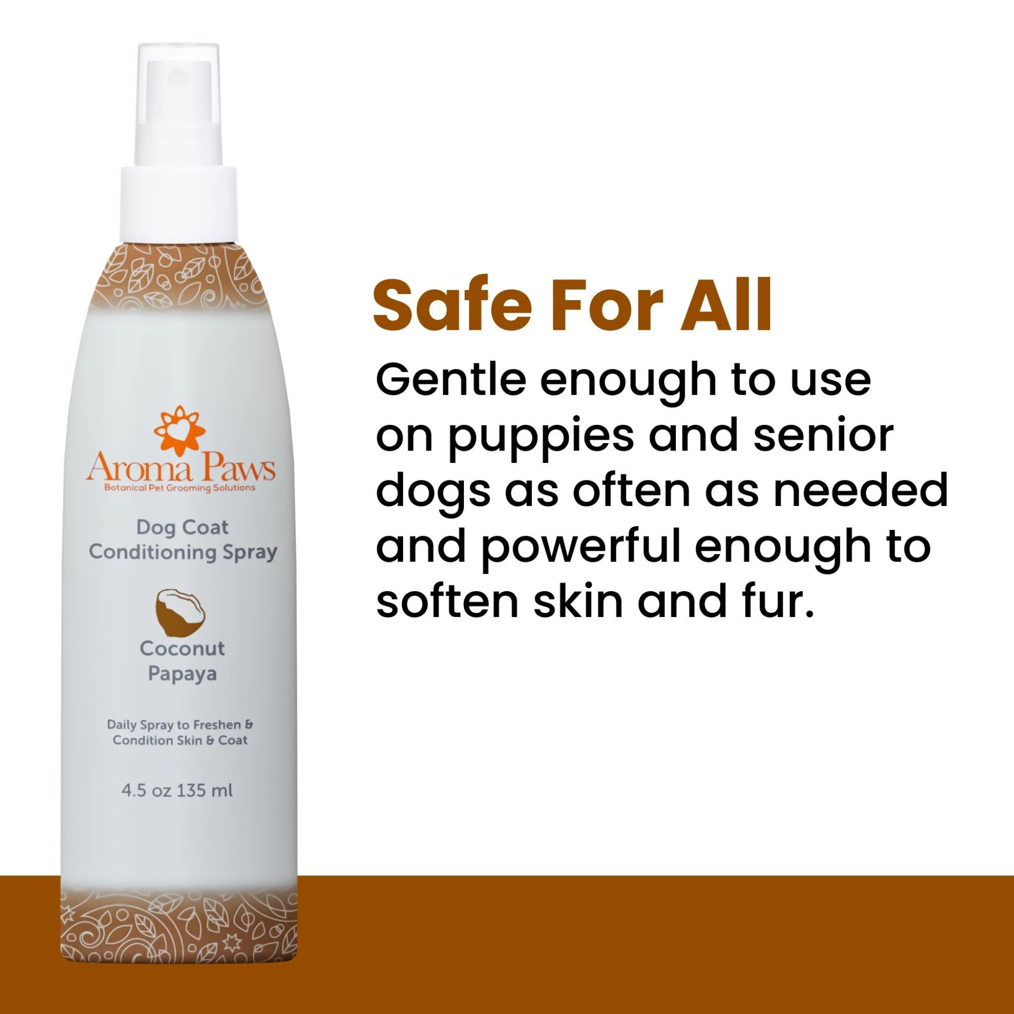 AROMA PAWS Dog - Coconut Papaya Coat Spray 4.5 oz