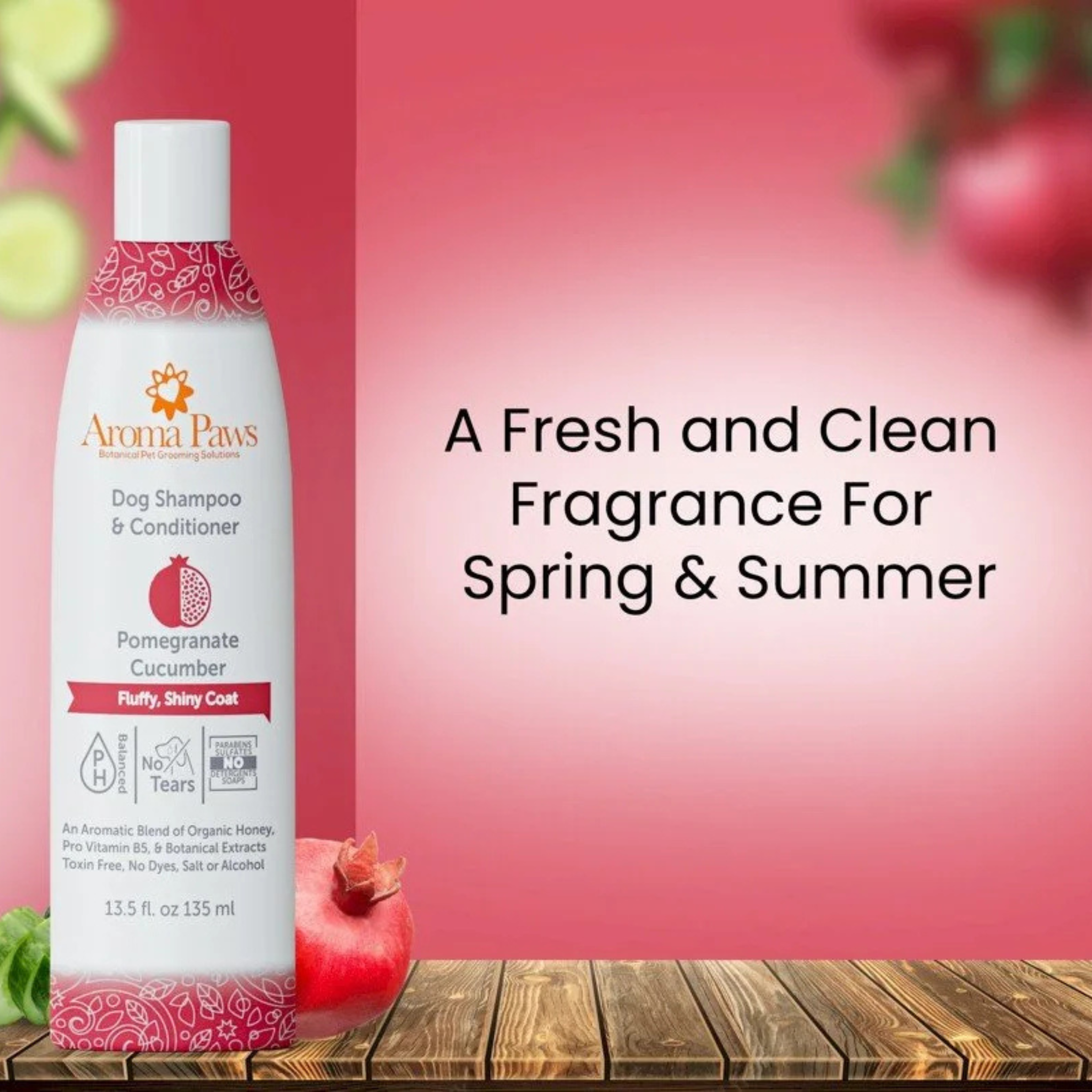 AROMA PAWS Dog - Pomegranate Cucumber Shampoo 13.5 oz