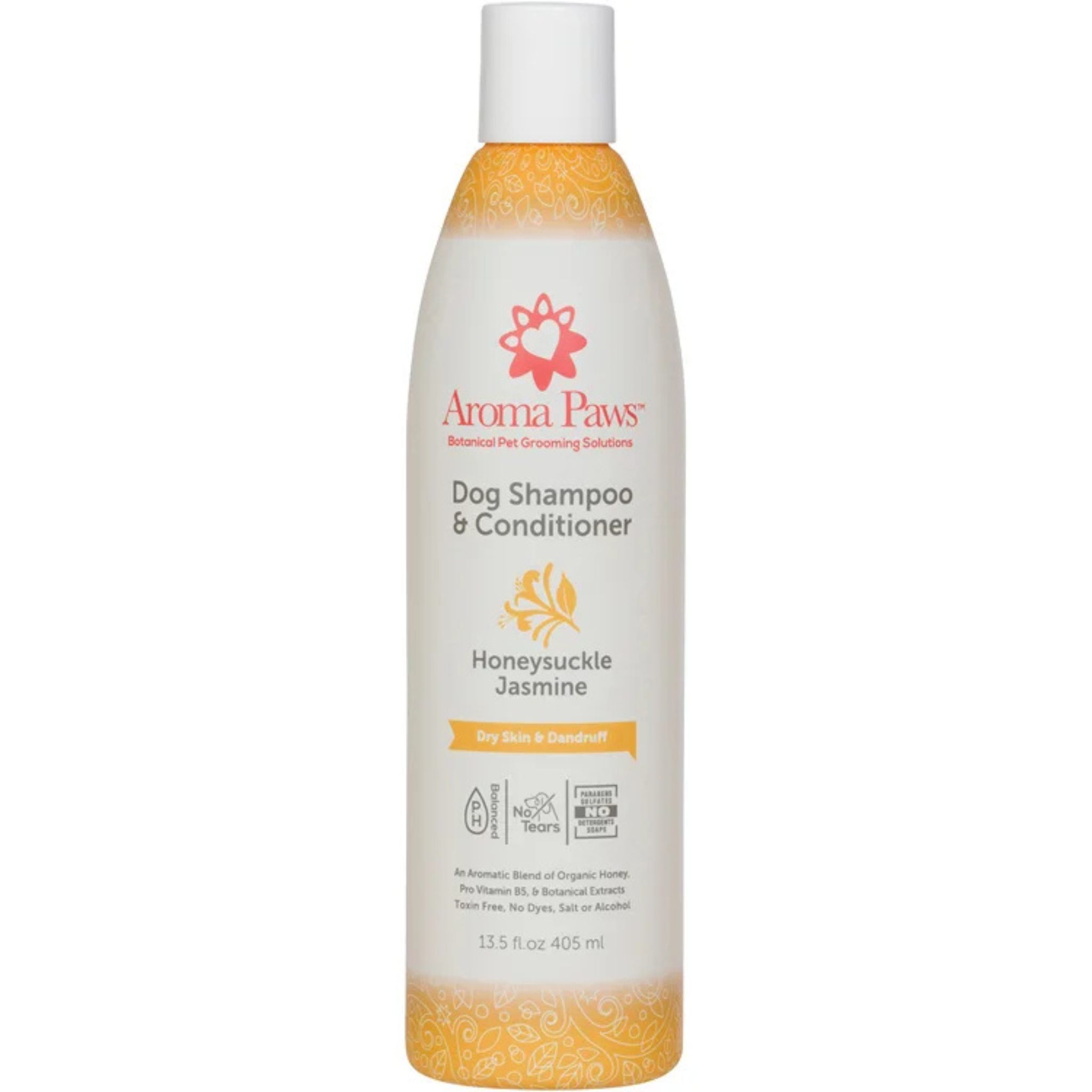 AROMA PAWS Dog - Honeysuckle Jasmine Dry Skin & Dandruff Shampoo 13.5 oz