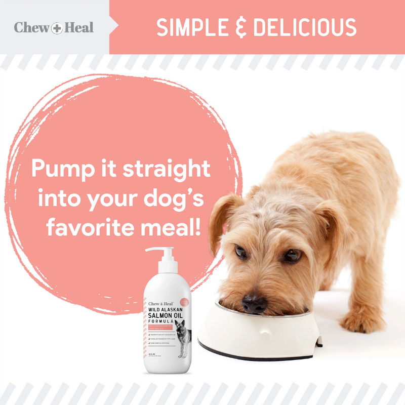 CHEW+HEAL Dog - Wild Alaskan Salmon Oil 8oz