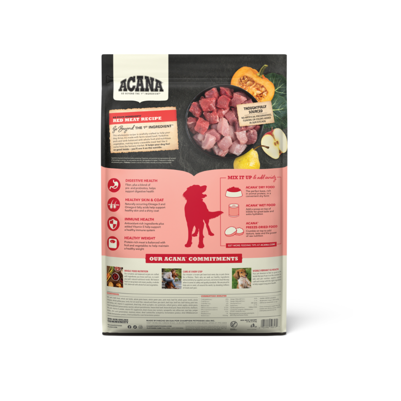 Furville Acana Clean Ingredients Kibble with Red meat