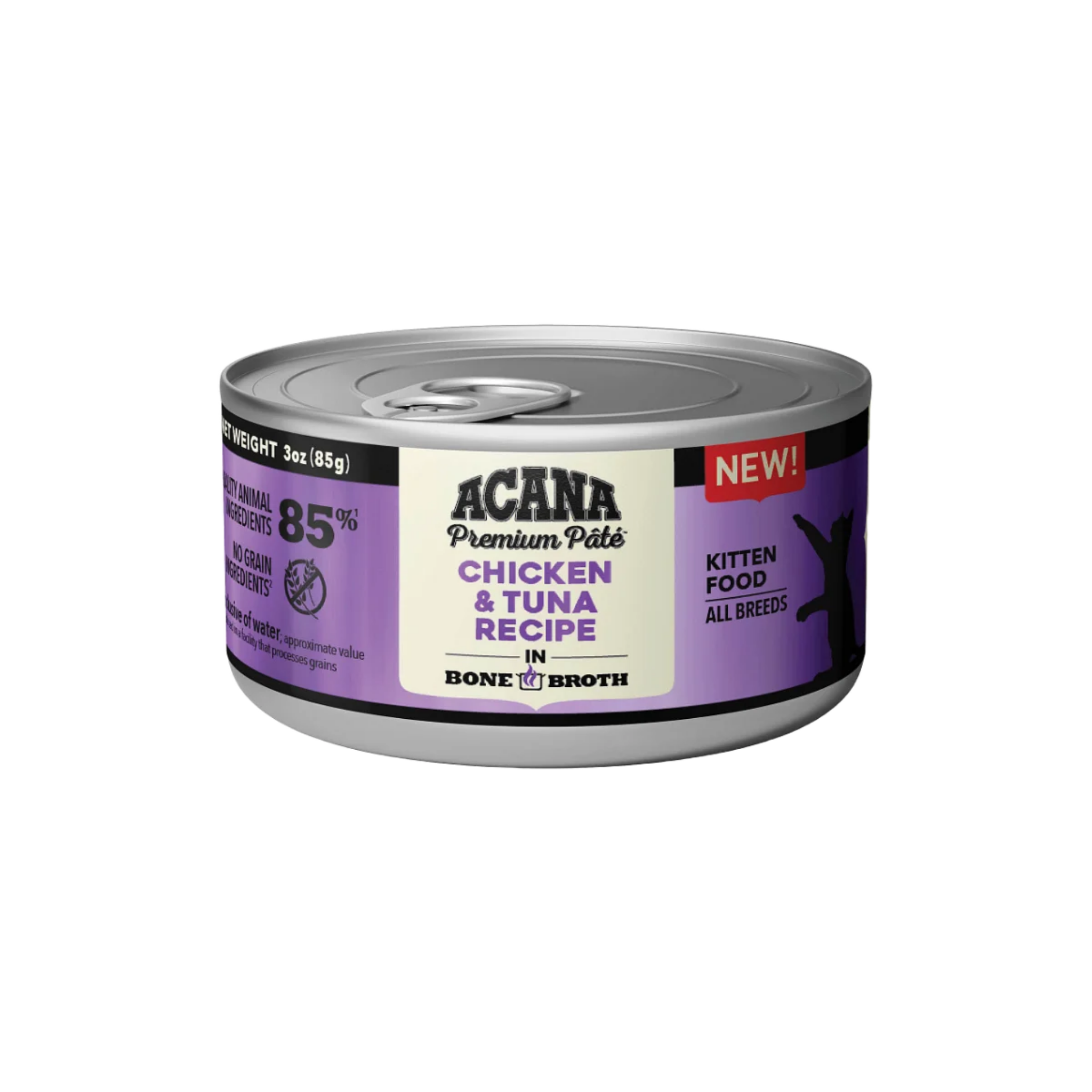 Furville Kitten Chicken and Tuna Cat Can Acana