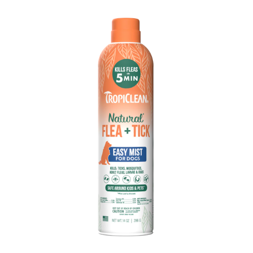 TROPICLEAN Dog - Natural Flea & Tick Home Easy Mist Spray 14 oz