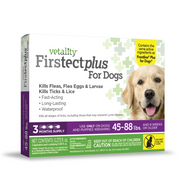 VETALITY - Firstectplus for Dogs 45-88 lbs - Flea & Tick Topical - Large Dogs