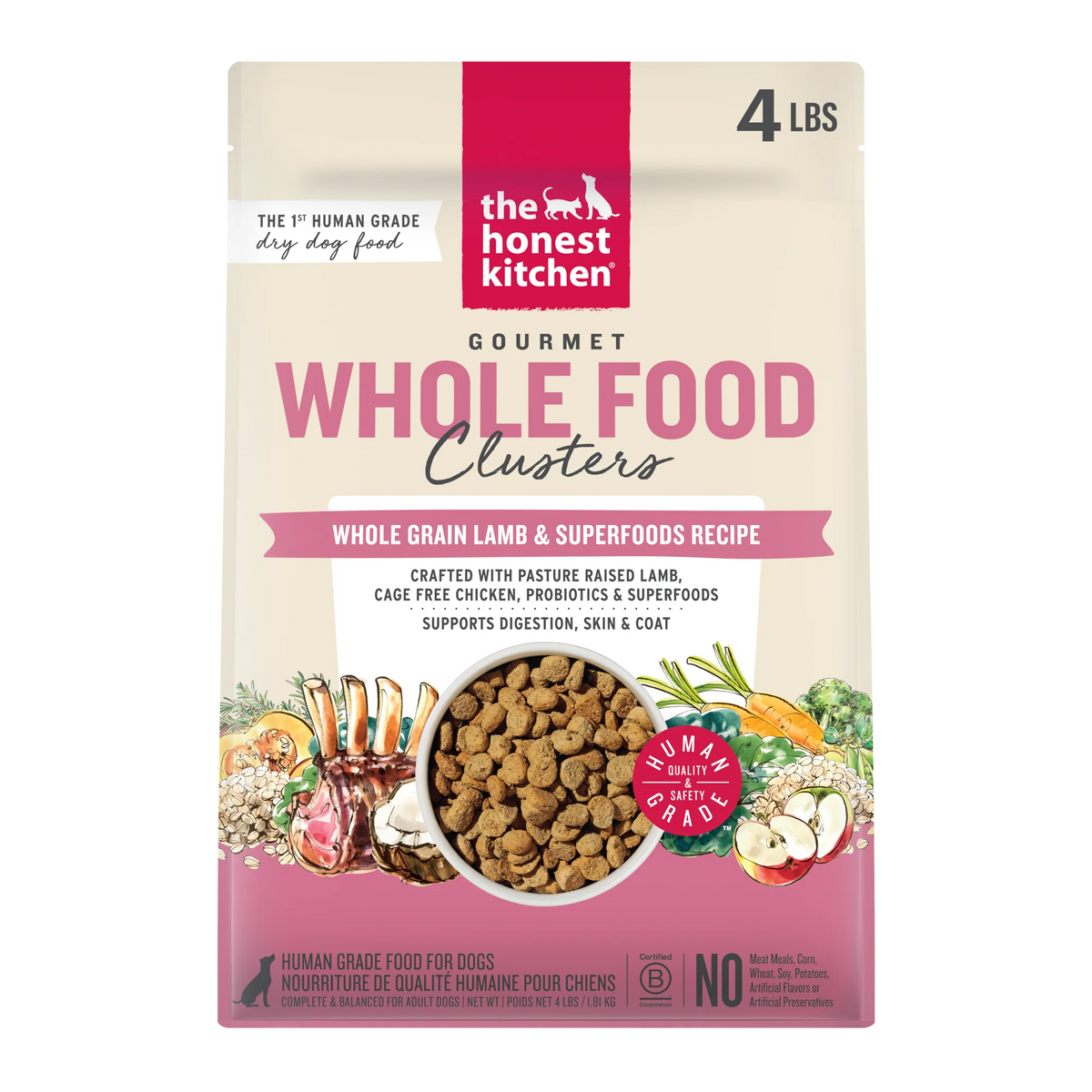 THE HONEST KITCHEN Dog - Whole Grain Lamb Whole Food Clusters Kibble