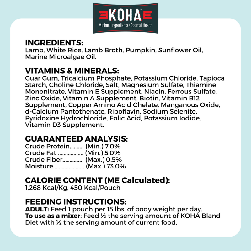 Furville Koha Bland Diet