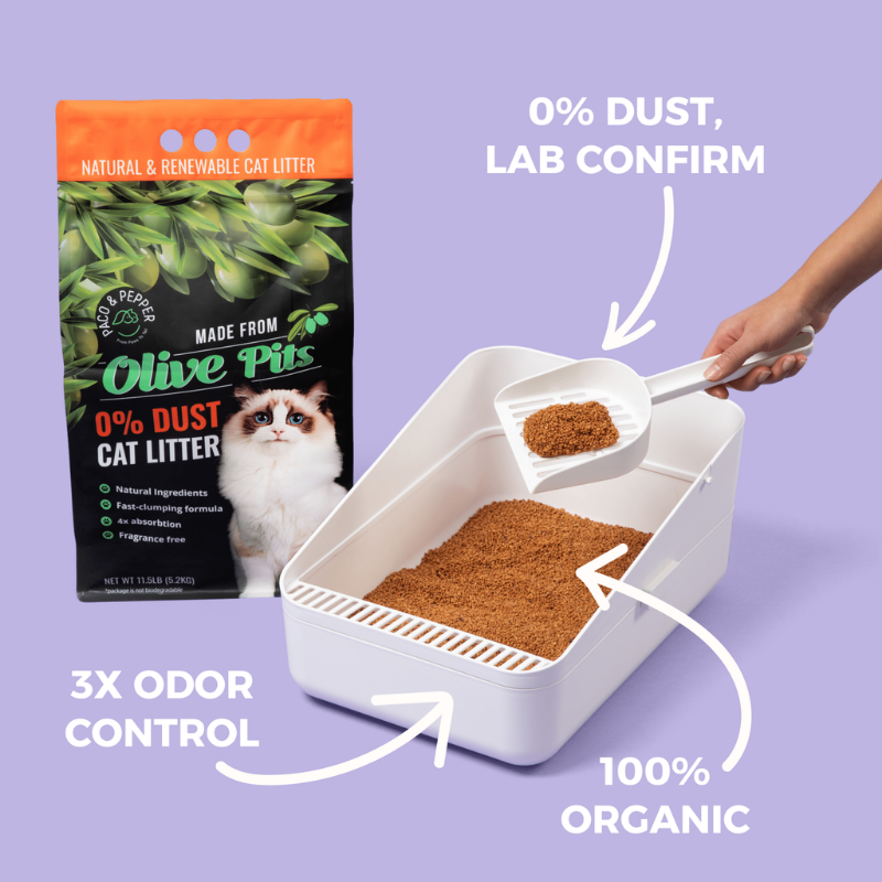 Furville Olive Pits Litter Plant Based