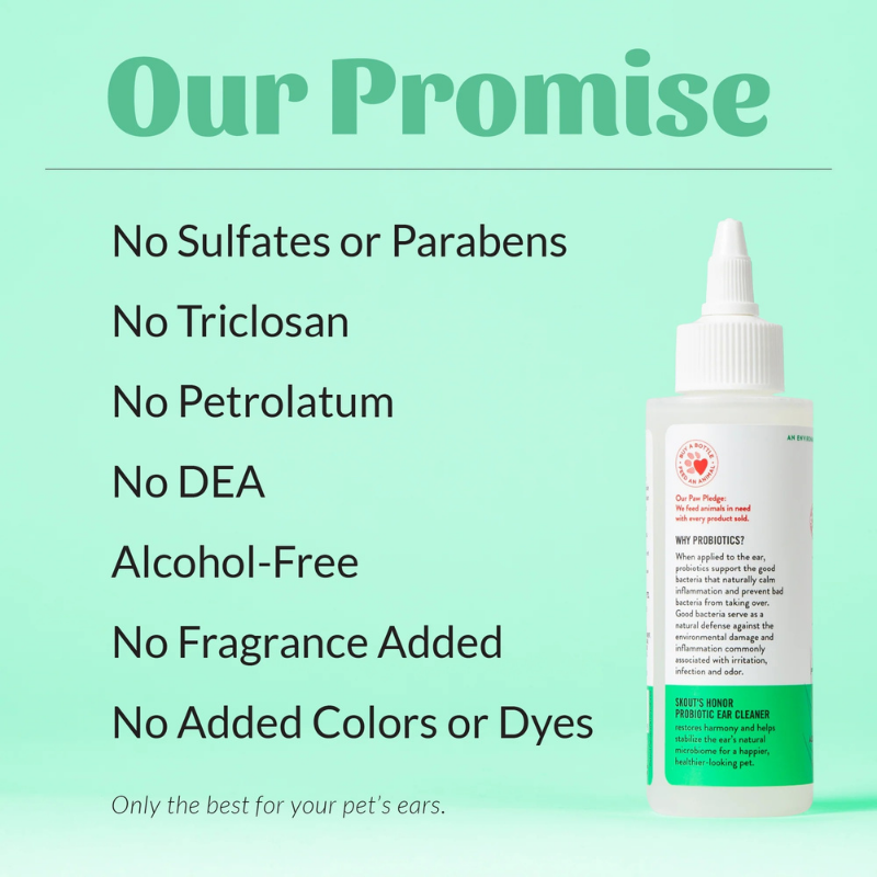 SKOUT'S HONOR Probiotic Dog Ear Cleaner