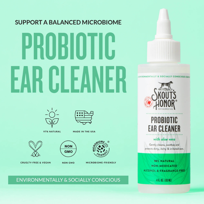 SKOUT'S HONOR Probiotic Dog Ear Cleaner