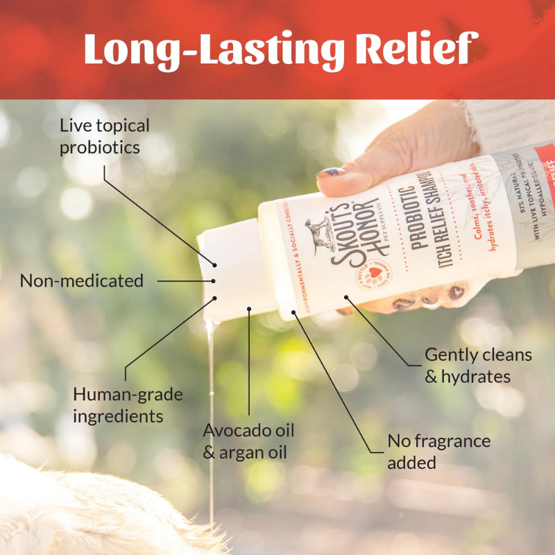SKOUT'S HONOR Dog Probiotic Itch Relief Shampoo