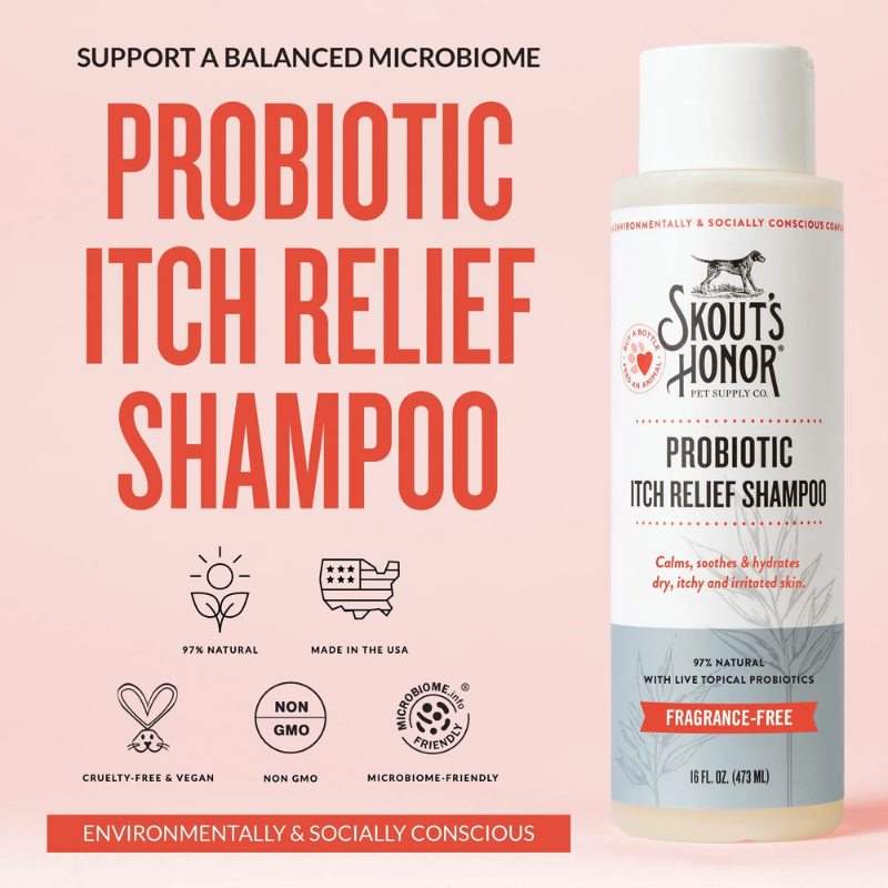 SKOUT'S HONOR Dog Probiotic Itch Relief Shampoo