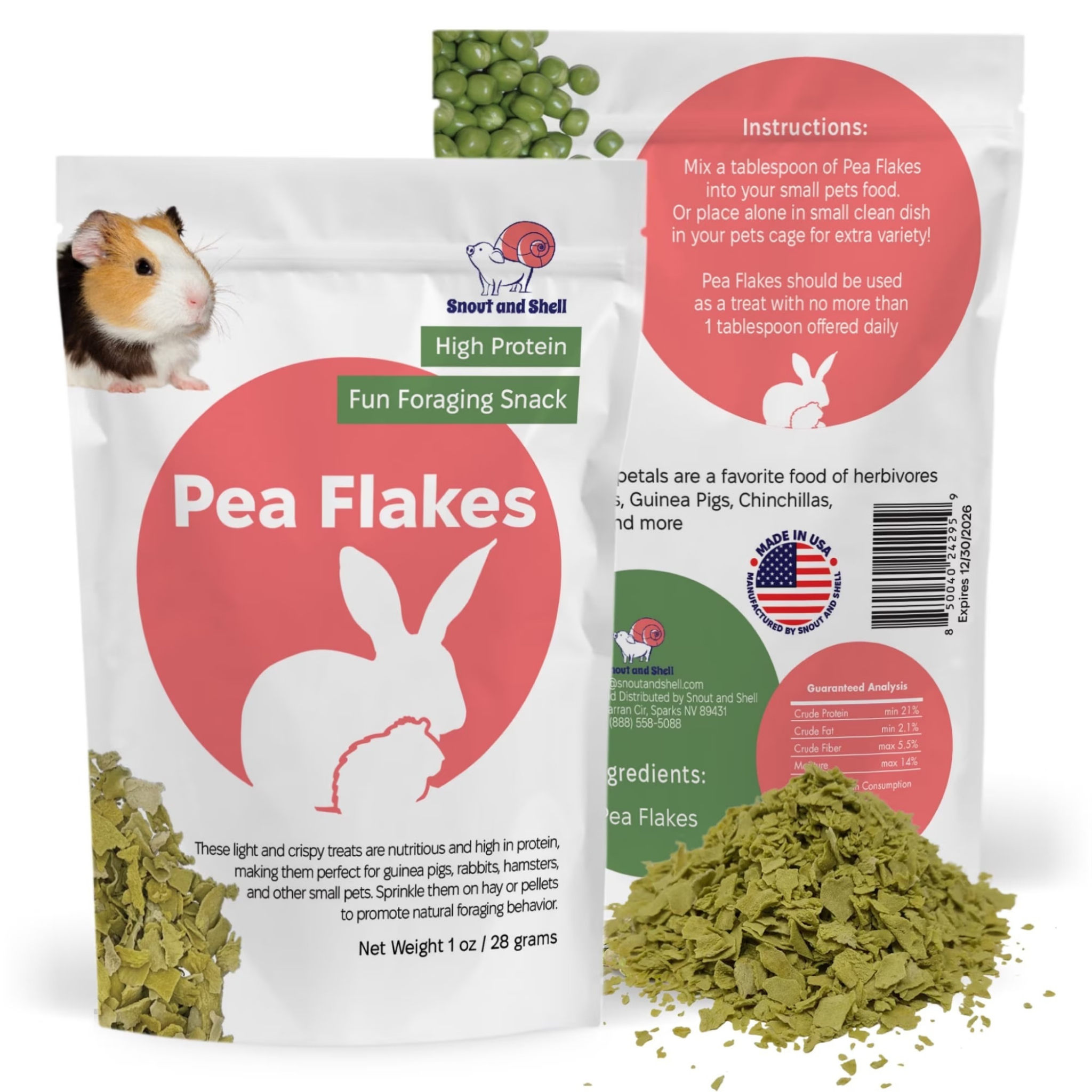 Furville Pea Flakes for Rabbits