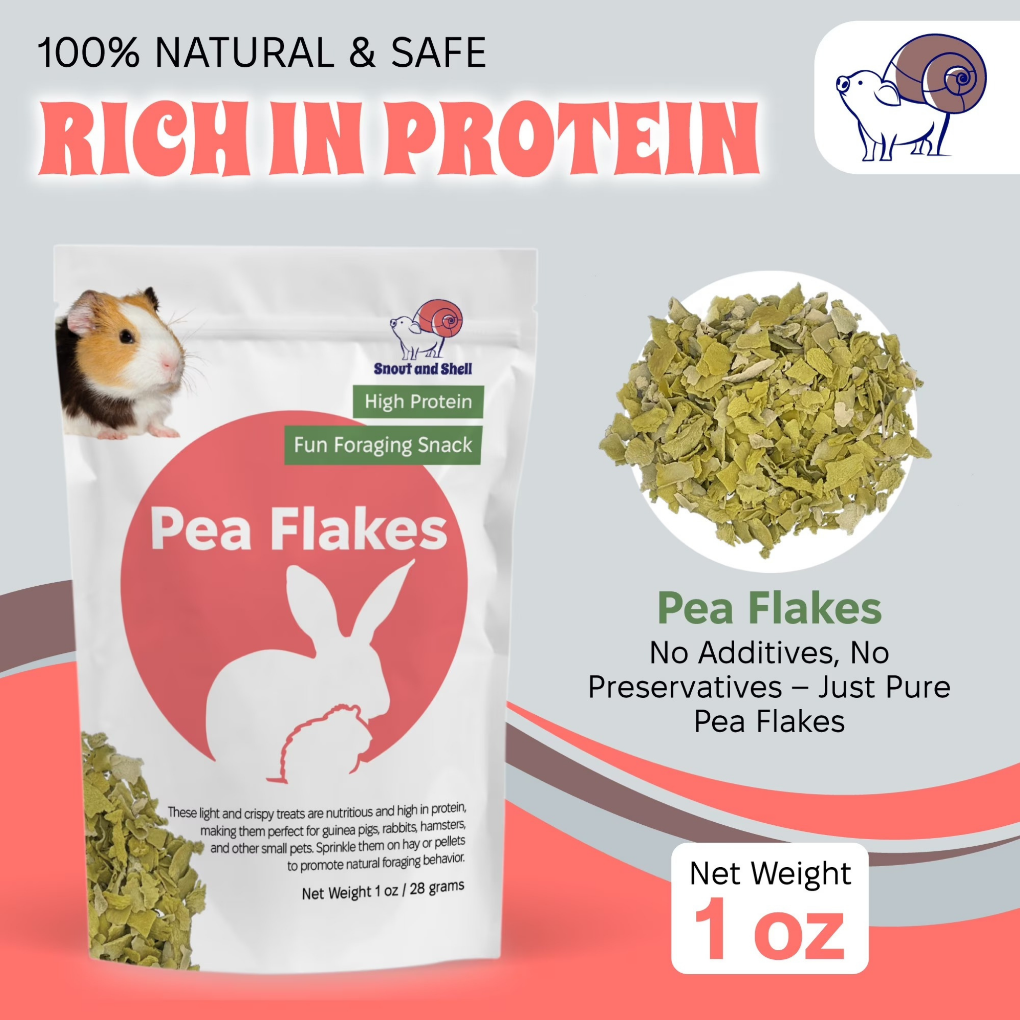 Furville Pea Flakes for Rabbits