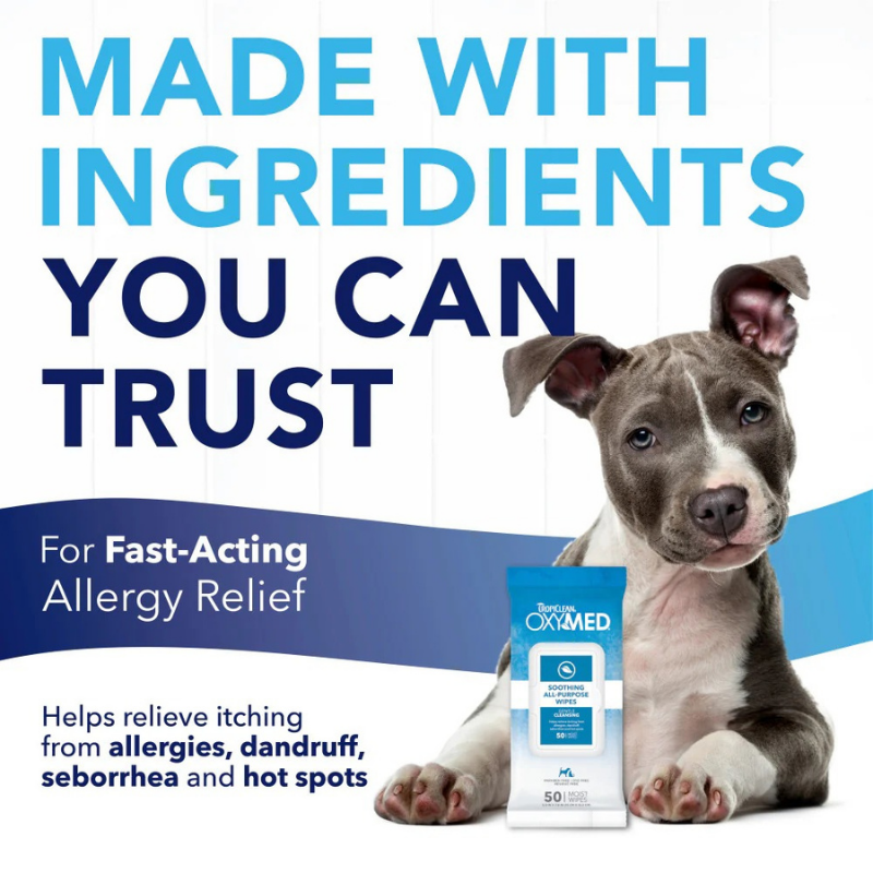 TROPICLEAN Dog & Cat Wipes