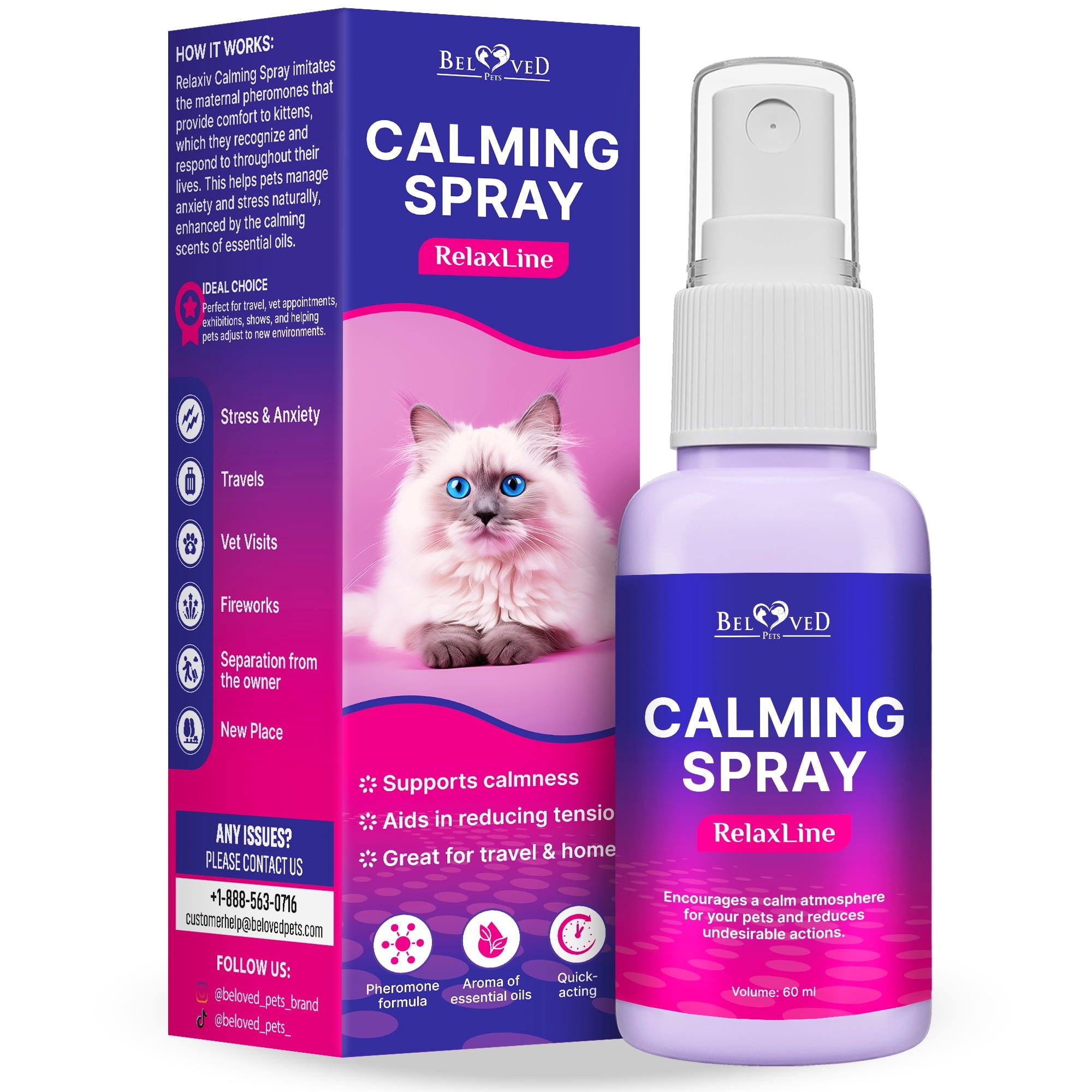 Beloved Pet - Calming Pheromones Spray