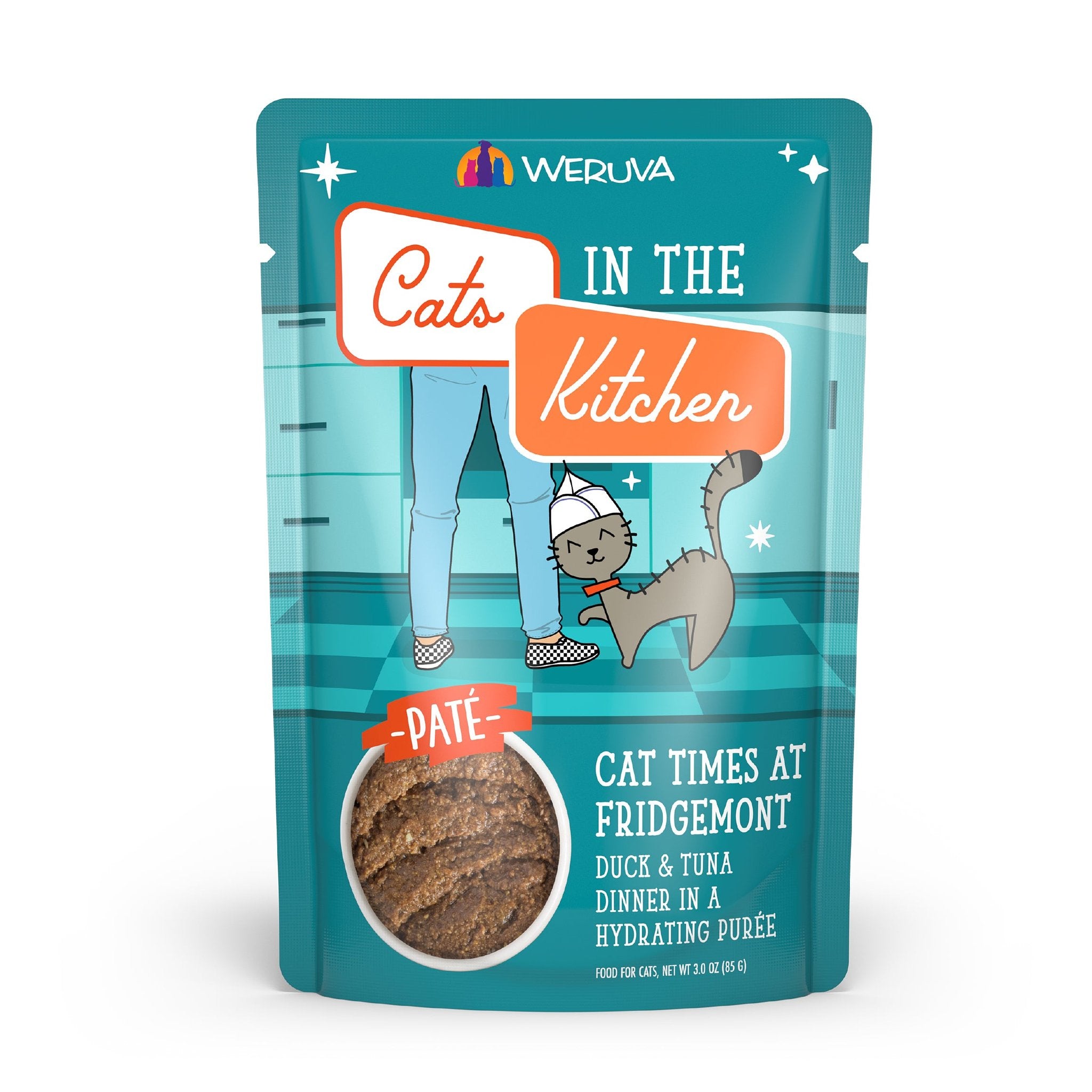 CATS IN THE KITCHEN CAT GRAIN FREE SLIDE N' SERVE CAT TIMES AT FRIDGEMONT 3OZ POUCH