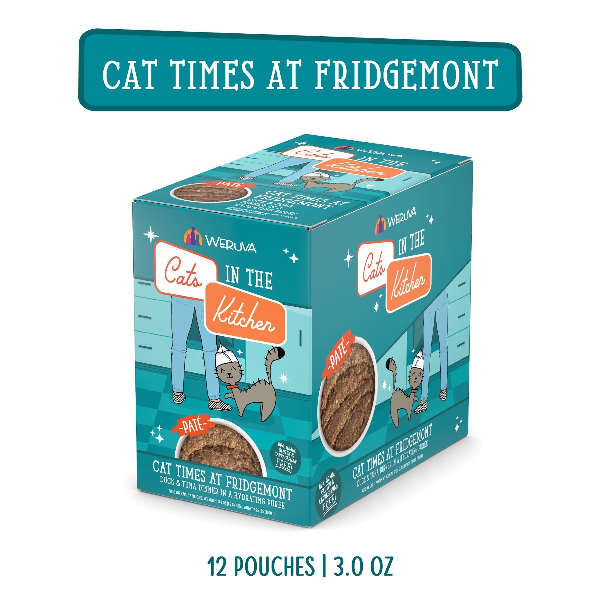 CATS IN THE KITCHEN CAT GRAIN FREE SLIDE N' SERVE CAT TIMES AT FRIDGEMONT 3OZ POUCH