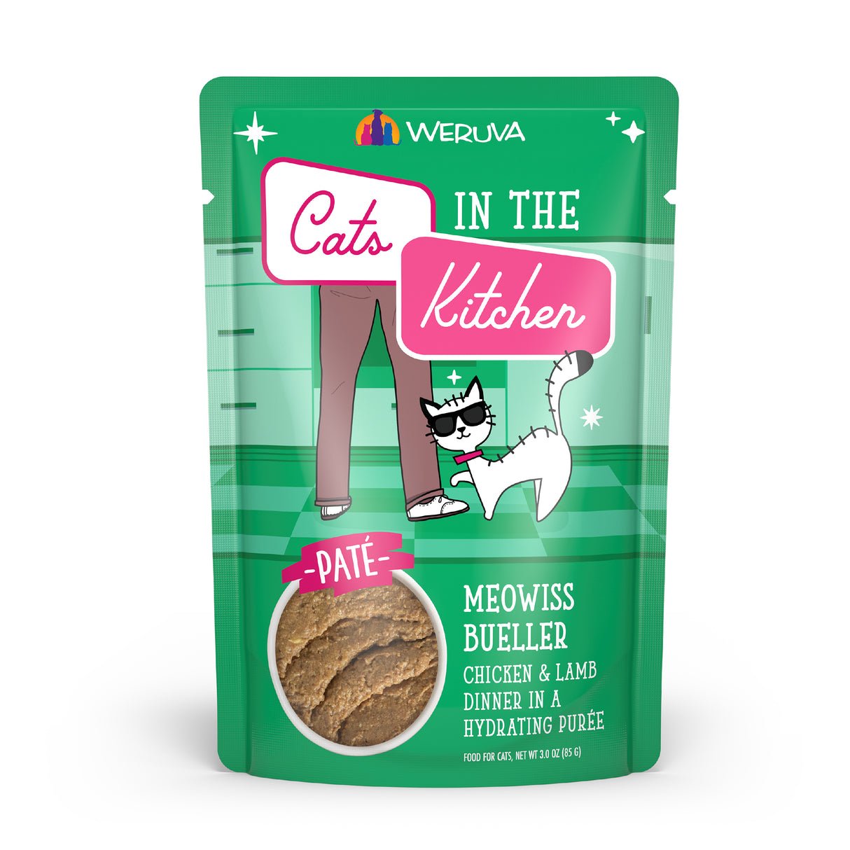 CATS IN THE KITCHEN CAT GRAIN FREE SLIDE N' SERVE MEOWISS BUELLER 3OZ POUCH