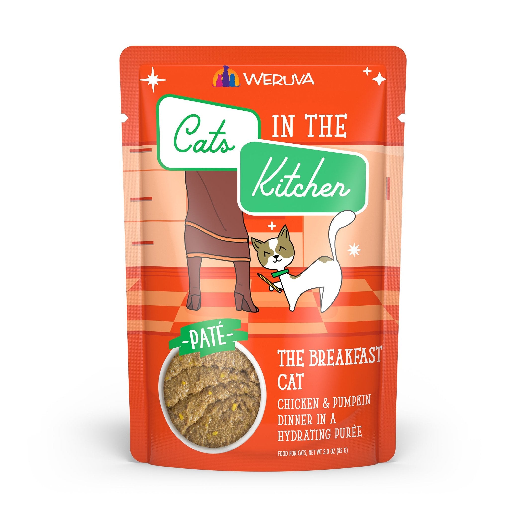 CATS IN THE KITCHEN CAT GRAIN FREE SLIDE N' SERVE THE BREAKFAST CAT 3OZ POUCH