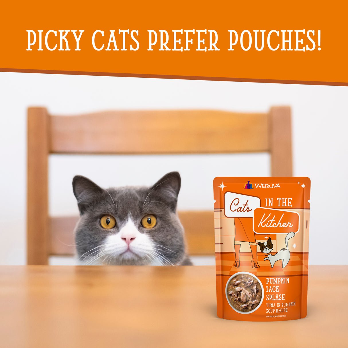 CATS IN THE KITCHEN CAT PUMPKIN JACK SPLASH 3OZ POUCH