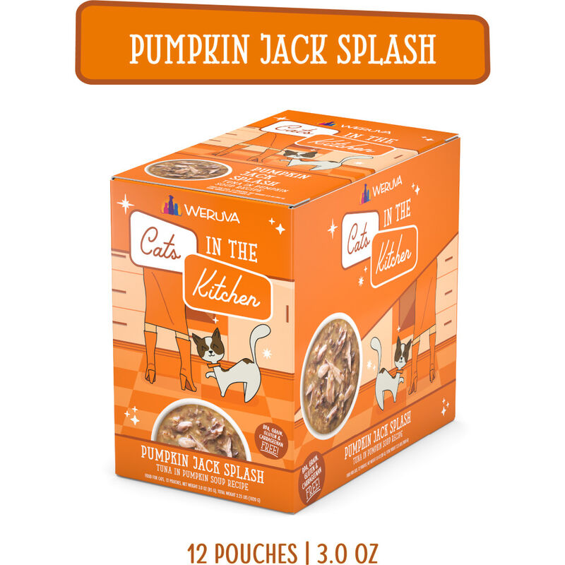 CATS IN THE KITCHEN CAT PUMPKIN JACK SPLASH 3OZ POUCH