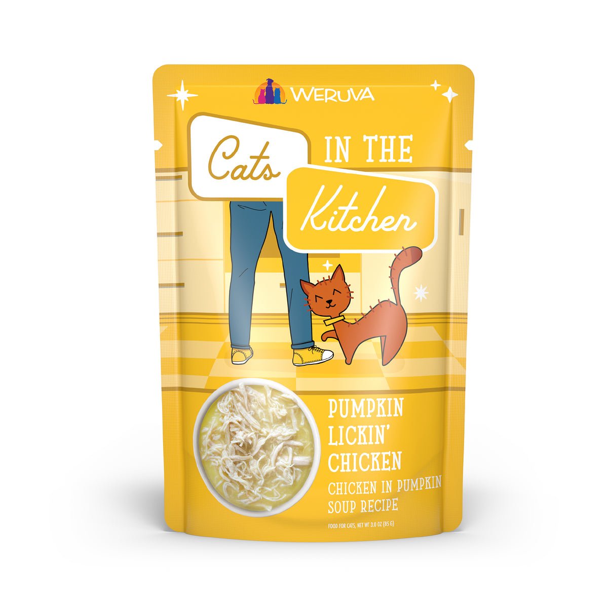 CATS IN THE KITCHEN CAT PUMPKIN LICKIN CHICKEN 3OZ POUCH