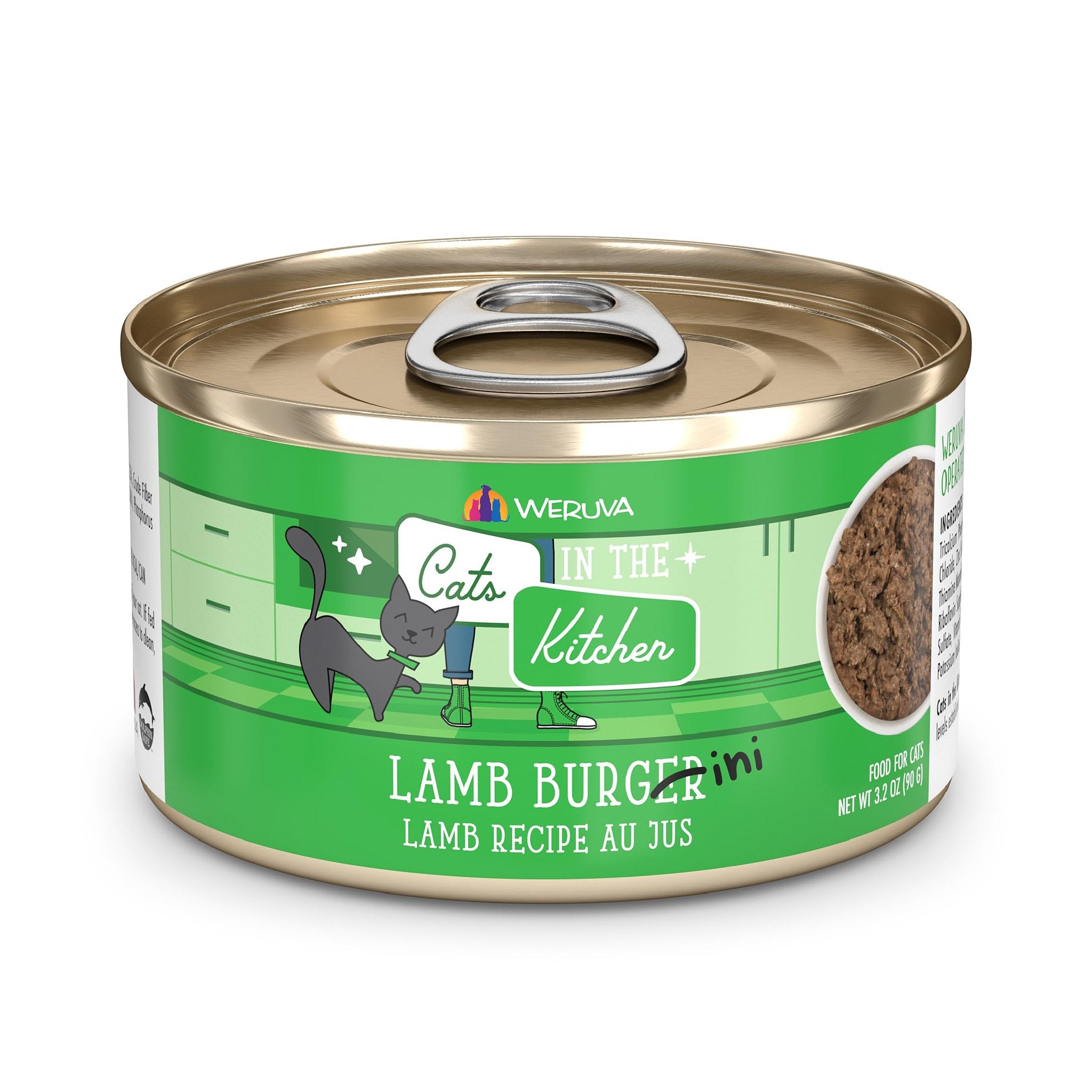 CATS IN THE KITCHEN LAMB BURGER-INI 3.2OZ