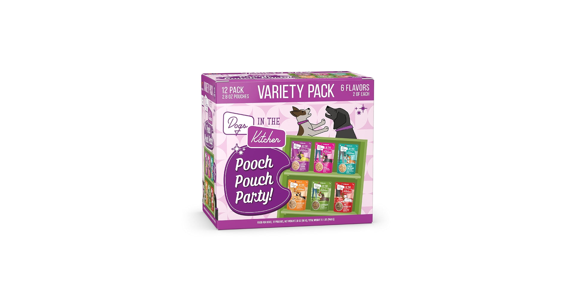 DOGS IN THE KITCHEN DOG CLASSIC FOWL BALL 2.8OZ POUCH