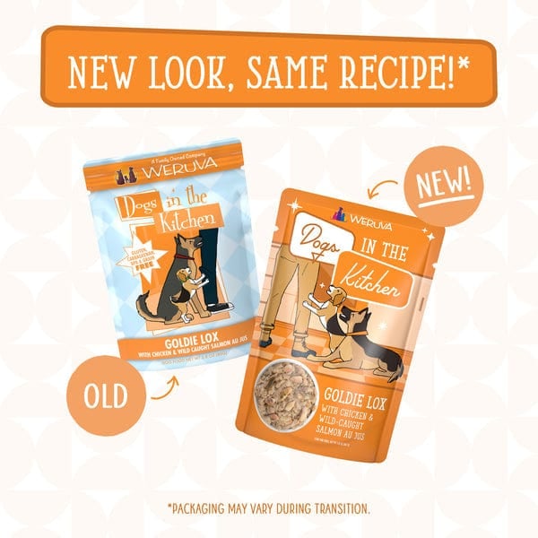 DOGS IN THE KITCHEN DOG CLASSIC GOLDIE LOX 2.8OZ POUCH