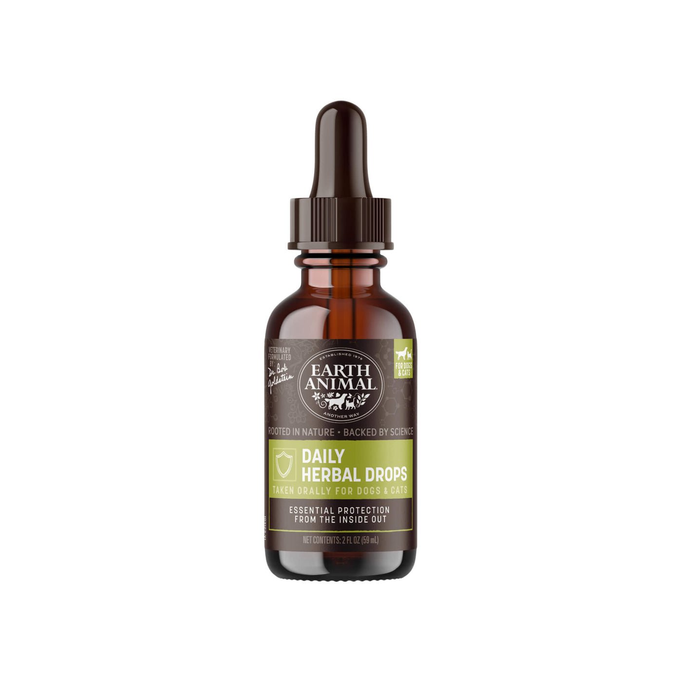 EARTH ANIMAL DOG APOTHECARY NATURAL FLEA & TICK DAILY INTERNAL HERBAL DROPS 2OZ