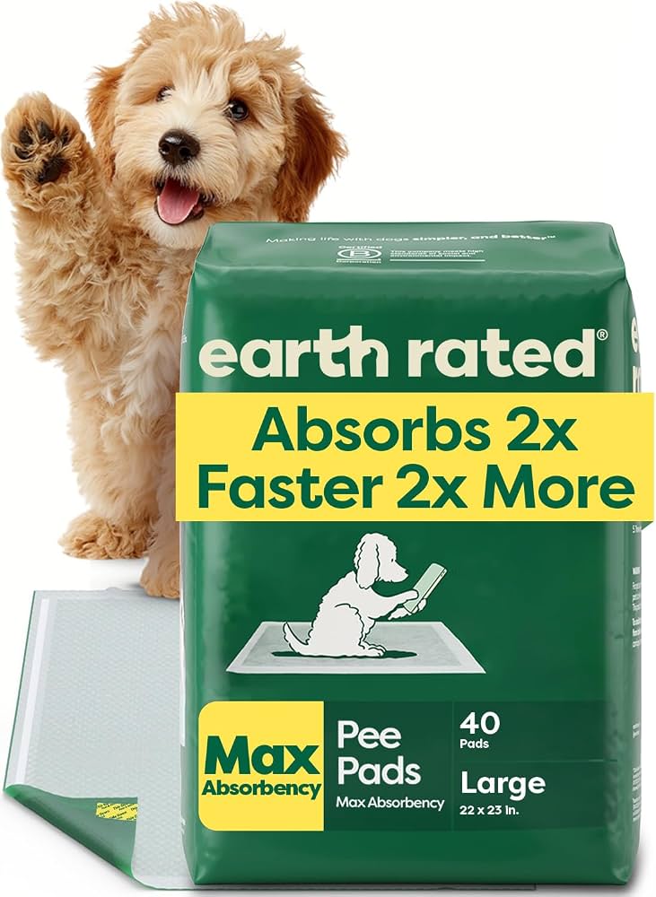EARTH RATED DOG - Puppy Pee Pads - Large 22x23