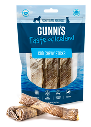 GUNNI'S DOG WOLFFISH CHEWY STICKS 3 PACK