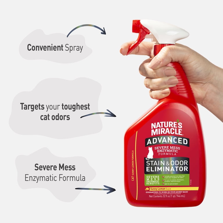 Nature's Miracle Advanced Just For Cats Stain & Odor Sunny Lemon 32 oz