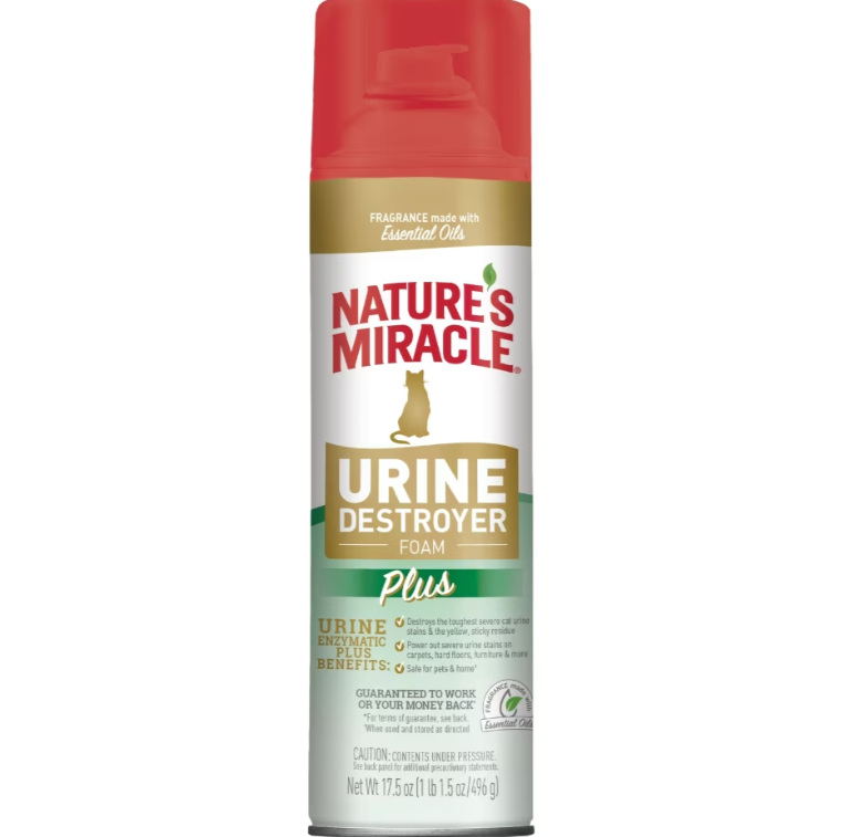 Nature's Miracle Cat Urine Destroyer Plus Foam  17.5 oz