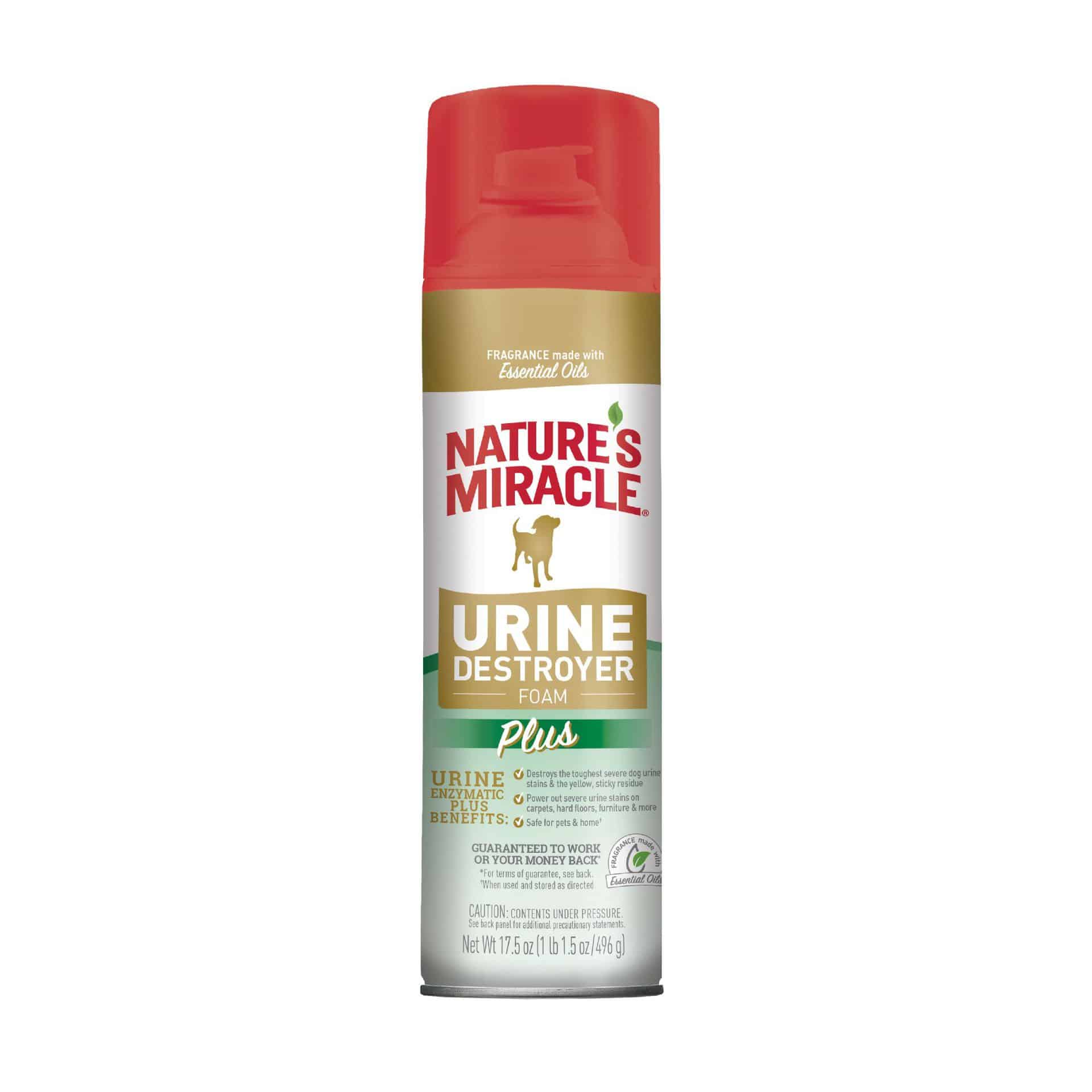 Nature's Miracle Dog Urine Destroyer Plus Foam 17.5 oz