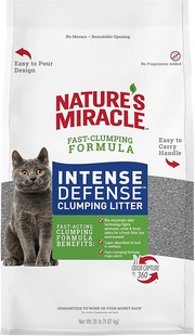 Nature's Miracle Intense Defense Fragrance Free Clumping Litter 20lb