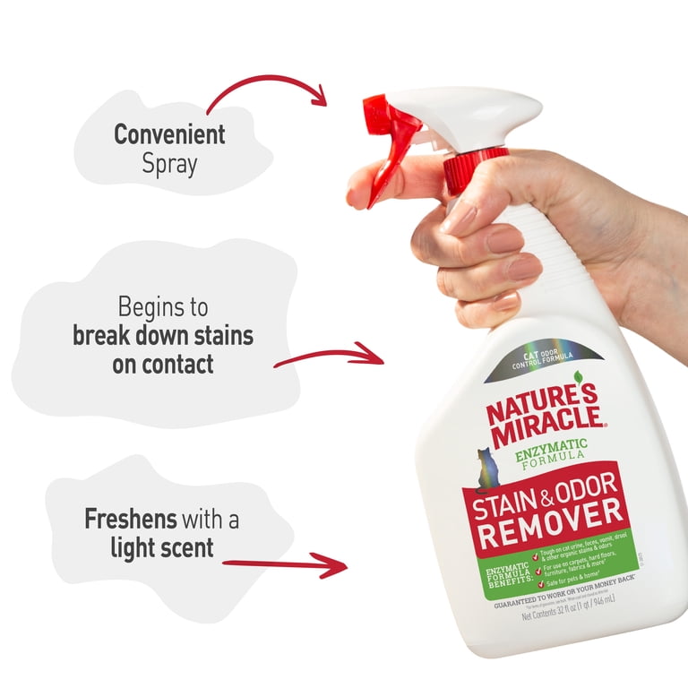 Nature's Miracle Just For Cats Stain & Odor Remover Spray 32 oz
