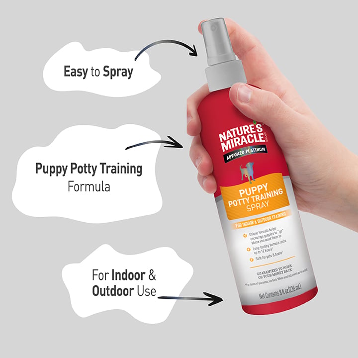 Natures Miracle Advanced Platinum Puppy Potty Training Spray  8 Oz