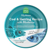 Open Farm Silky Mousse Cod & Herring recipe with Blueberries 7oz canned dog food