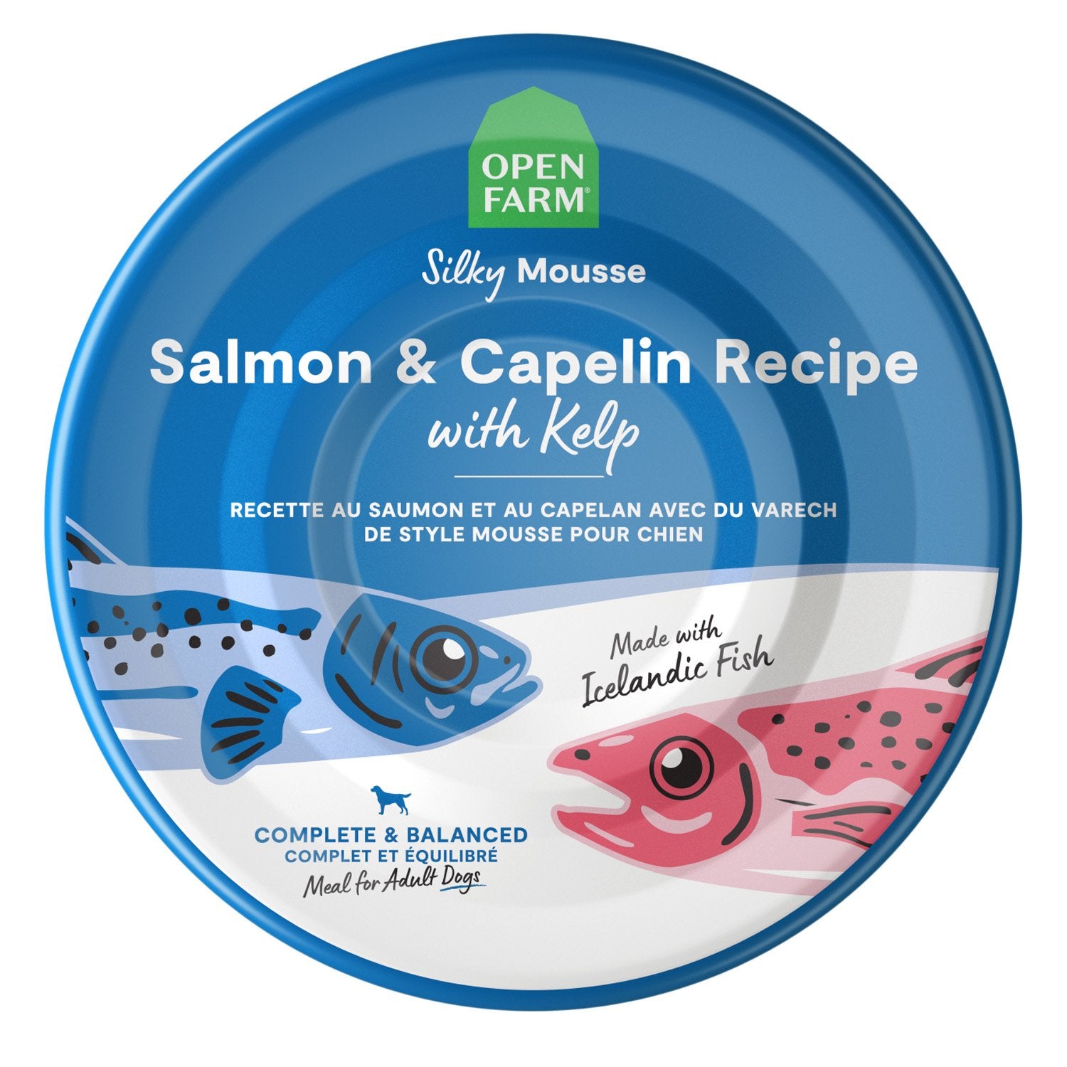 Open Farm Silky Mousse Salmon & Capelin Recipe with Kelp 7oz  canned dog food