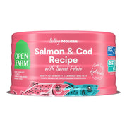 Open Farm Silky Mousse Salmon & Cod with Sweet Potato 7oz canned dog food