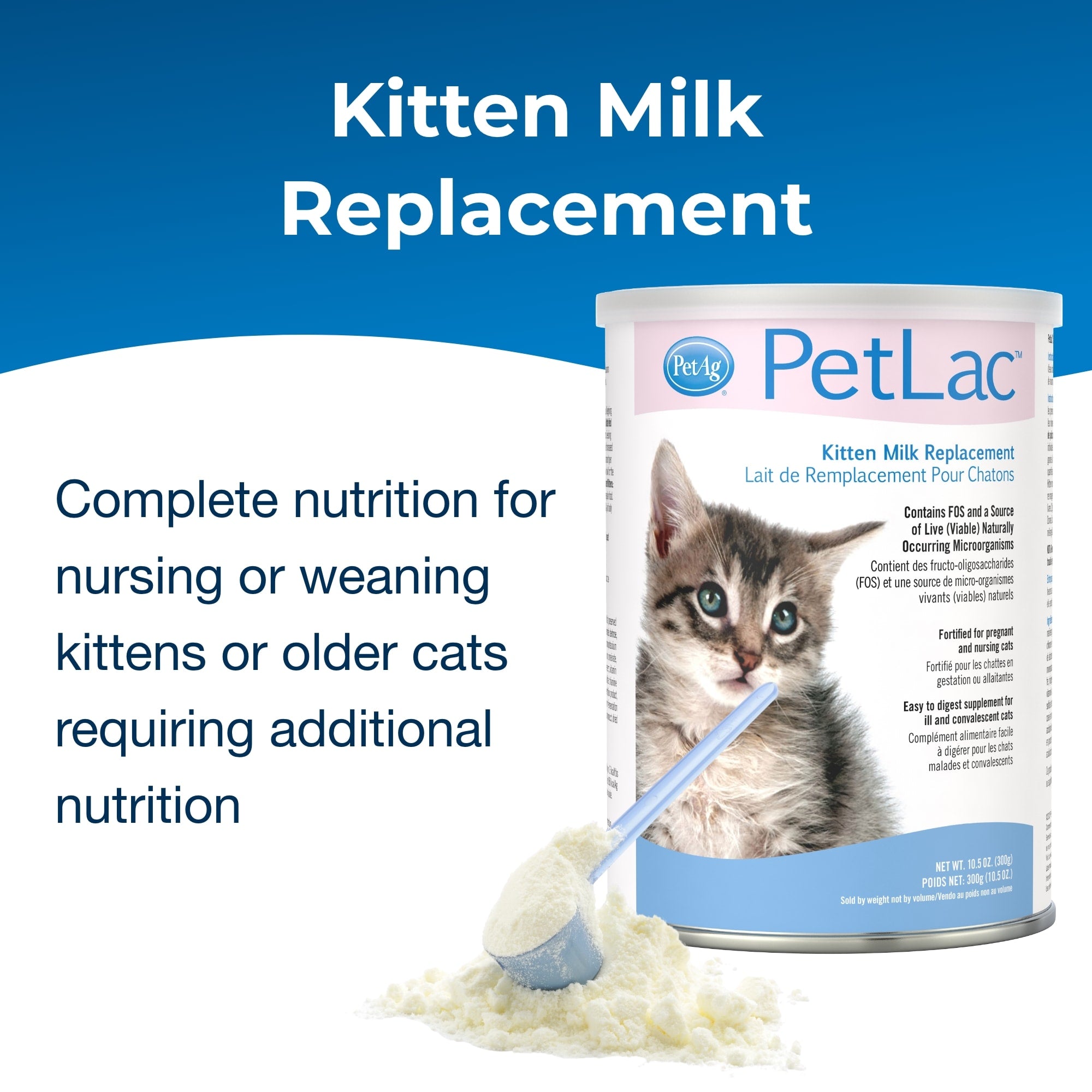 Petlac Kitten Milk Replacement Powder 10.5oz