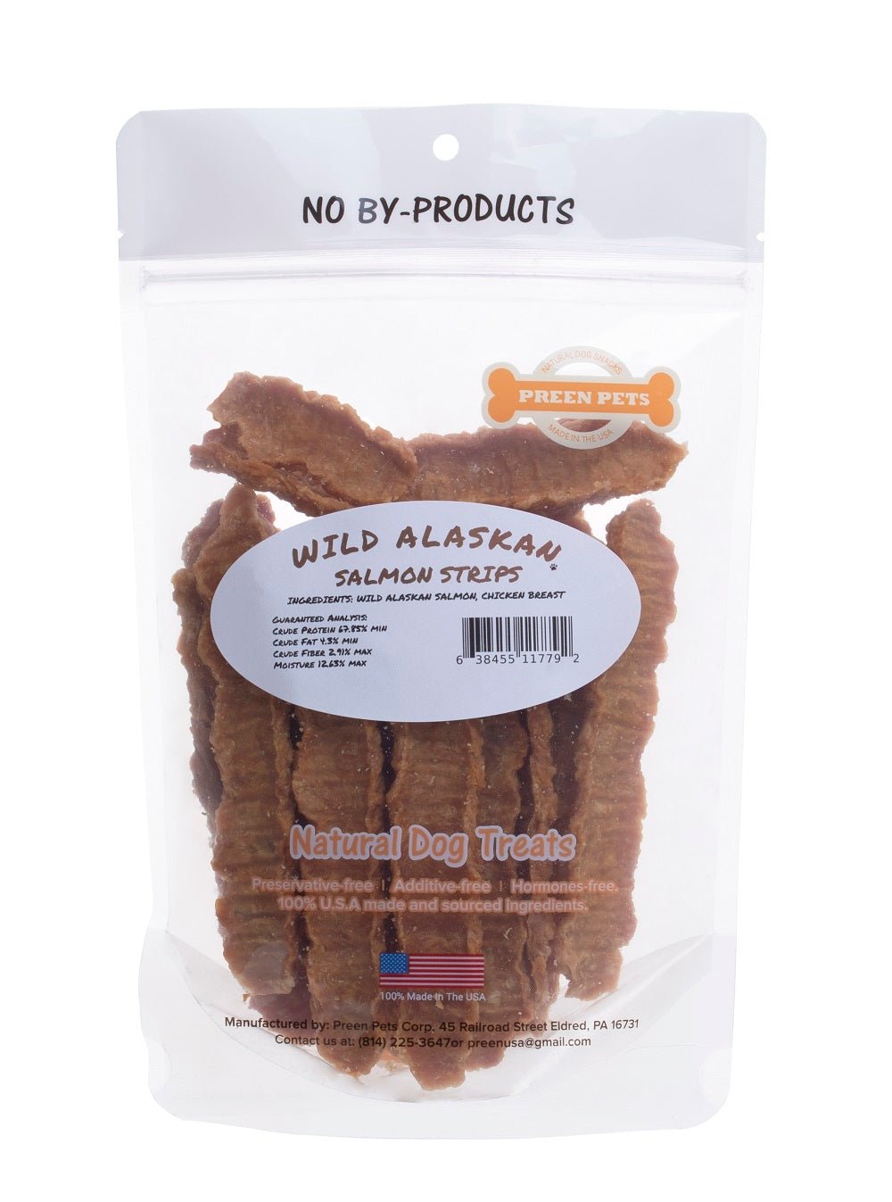 Preen Pets - Wild Alaskan Salmon Strips 4oz
