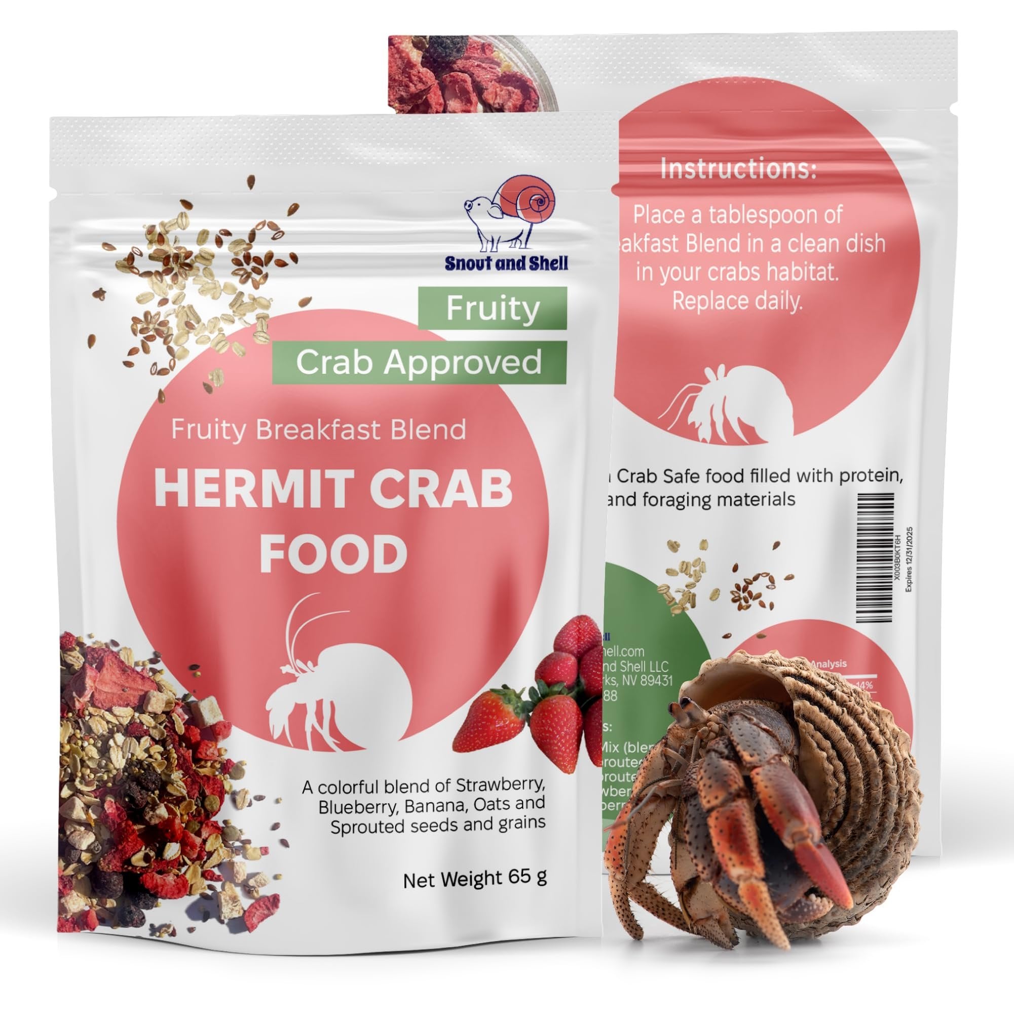 Snout and Shell pellet Topper - Hibiscus Treats
