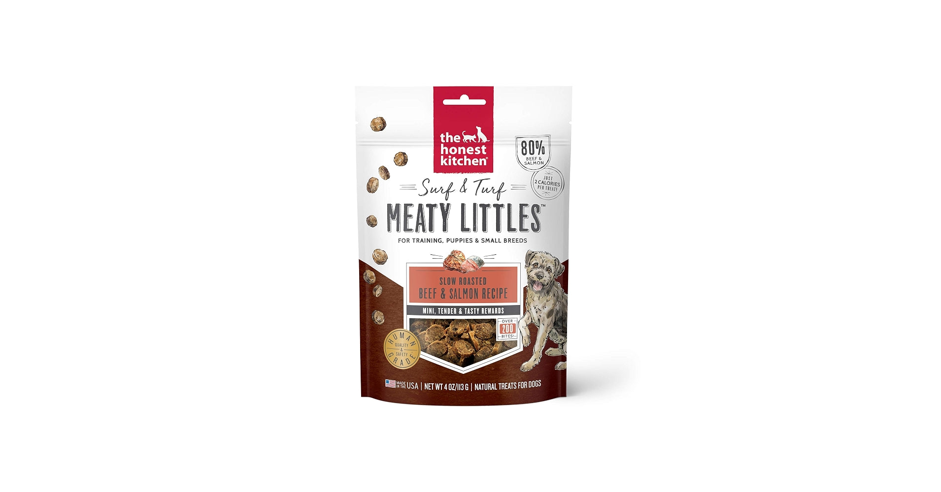 THE HONEST KITCHEN Dog - Beef & Salmon Meaty Littles Treats 4 oz